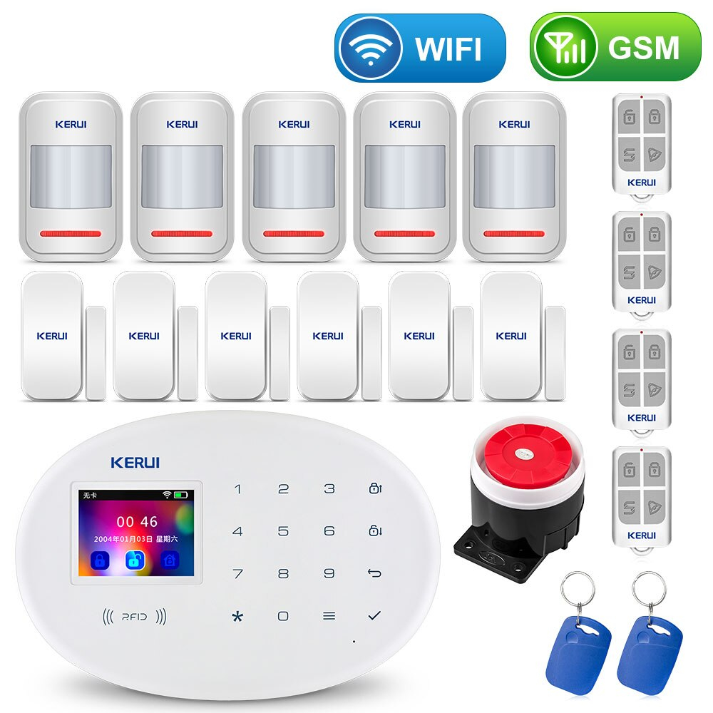 Home Touch Panel WIFI GSM Security Alarm System