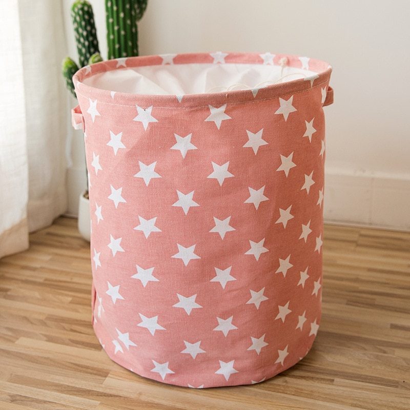 Star Print Laundry Basket