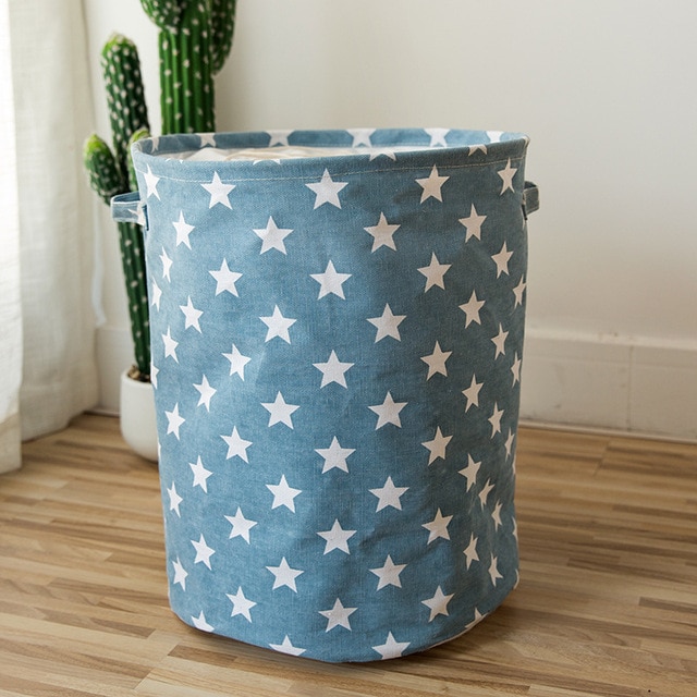 Star Print Laundry Basket