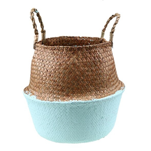 Woven Seagrass Laundry Basket